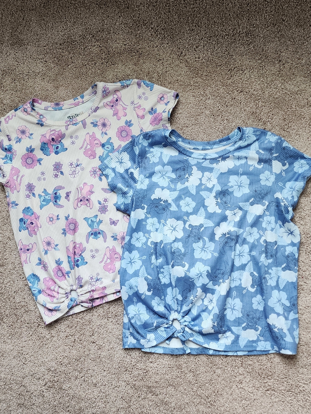 Disney Stitch Knot-Front Tees